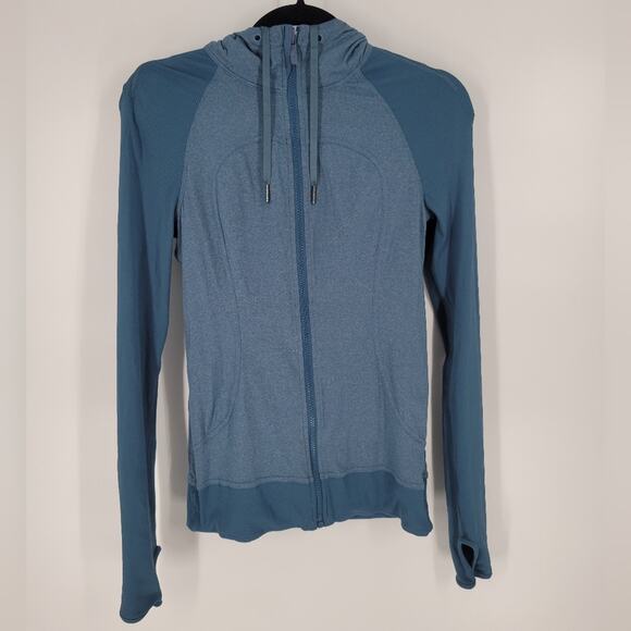 Lululemon Petrol Blue Rib Sleeve Dance Studio Jacket 4 - Picture 11 of 16